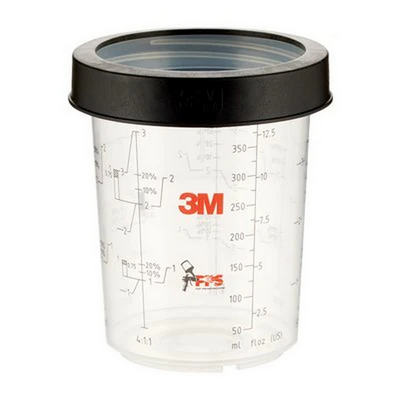 3M 400ml Midi Paint Preparation System (PPS) Mixing Cup & Collar