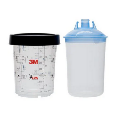 3M 125 Micron 400ml Mini Paint Preparation System (PPS) Lids & L