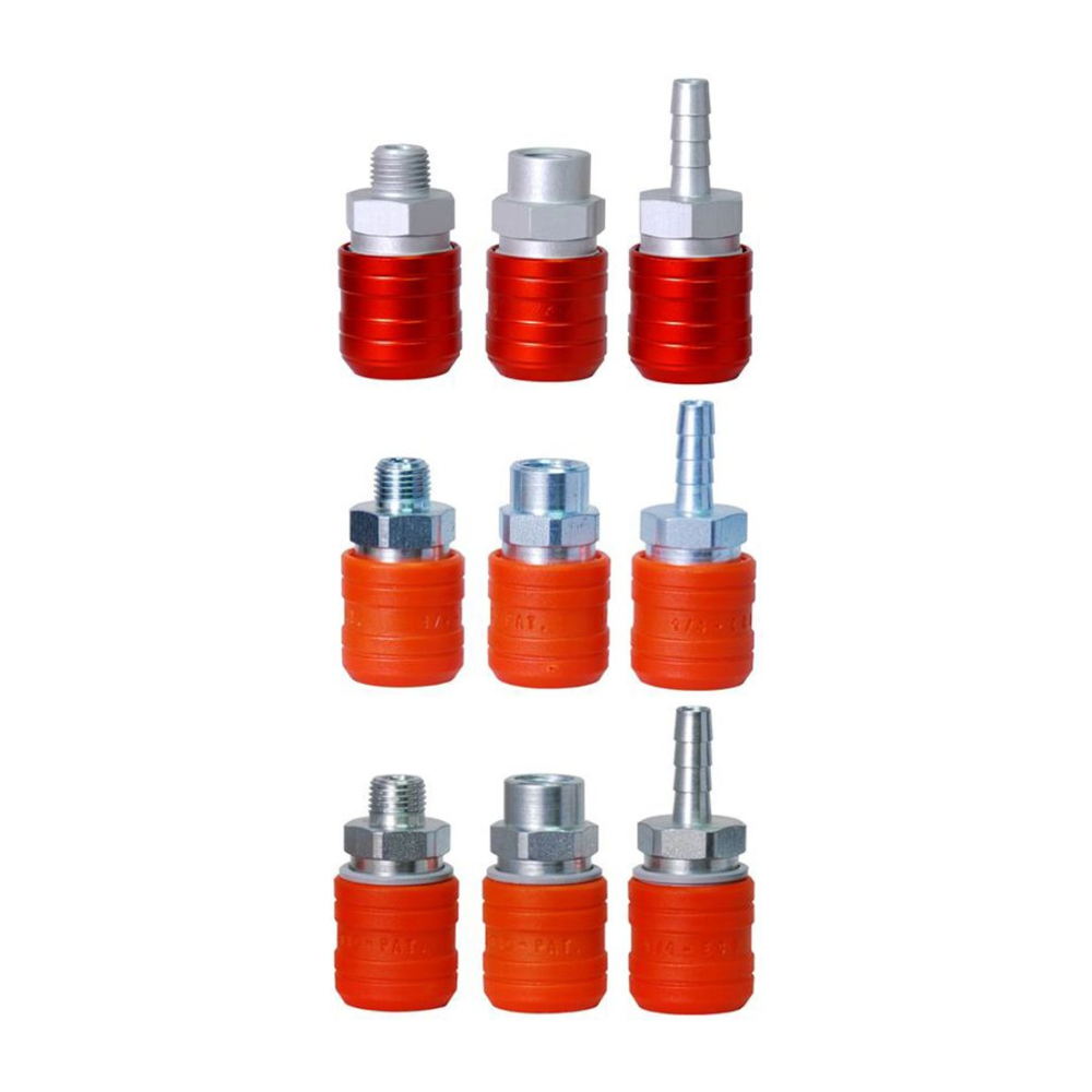 [11010628] Quick Coupling - Steel, Safety (Barbed 10mm, US-Mil)