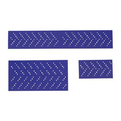 3M P320 70mm x 127mm Purple & Hookit Multihole Sheets 737U (Pkt 