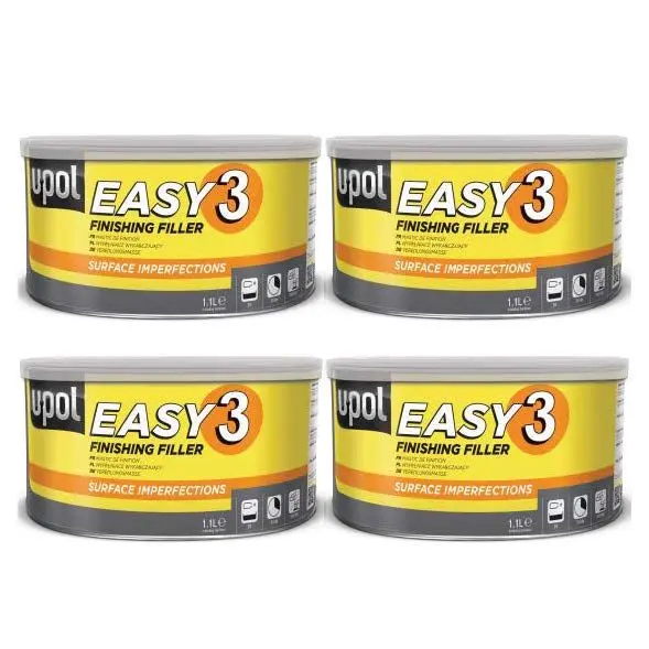 [BULKUPOLEASY3] 4 X UPOL EASY 3 FINISHING FILLER 1.1L *BULK BUY*