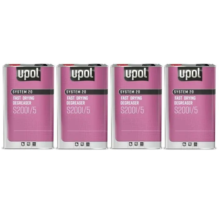 4 X UPOL S2001 FAST DEGREASER 5L *BULK BUY*