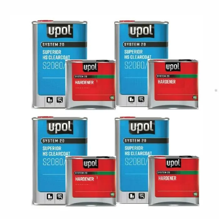 [BULKUPOLS2080X4] 4 X UPOL S2080 CLEARCOAT KITS 7.5L *BULK BUY*