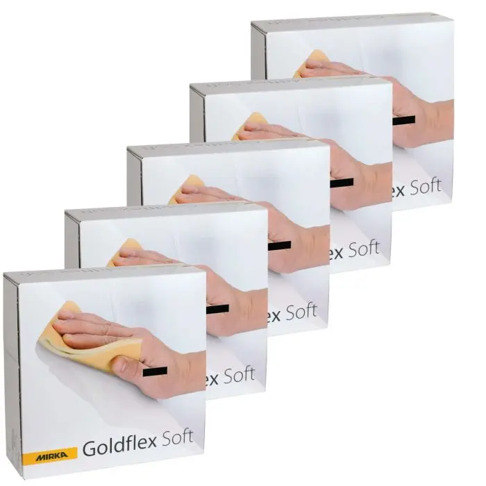 [MIRGOLDFLEX-X5] 5 BOX DEAL - Mirka Goldflex Soft 115 x 125mm abrasive pads