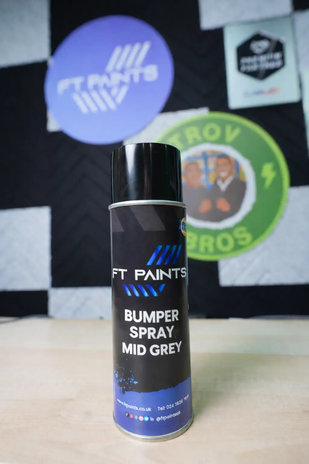 [FTPBSG400] FT PAINTS LTD - BUMPERSPRAY MID GREY AEROSOL (400ML)