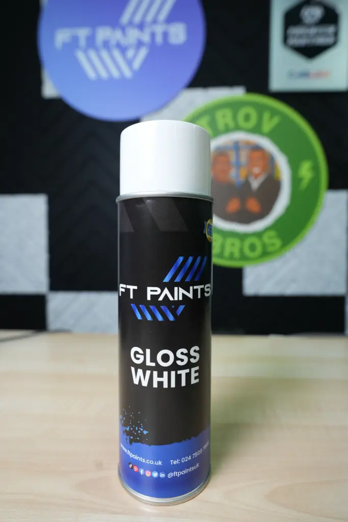 FT PAINTS LTD - GLOSS WHITE AEROSOL (500ML)