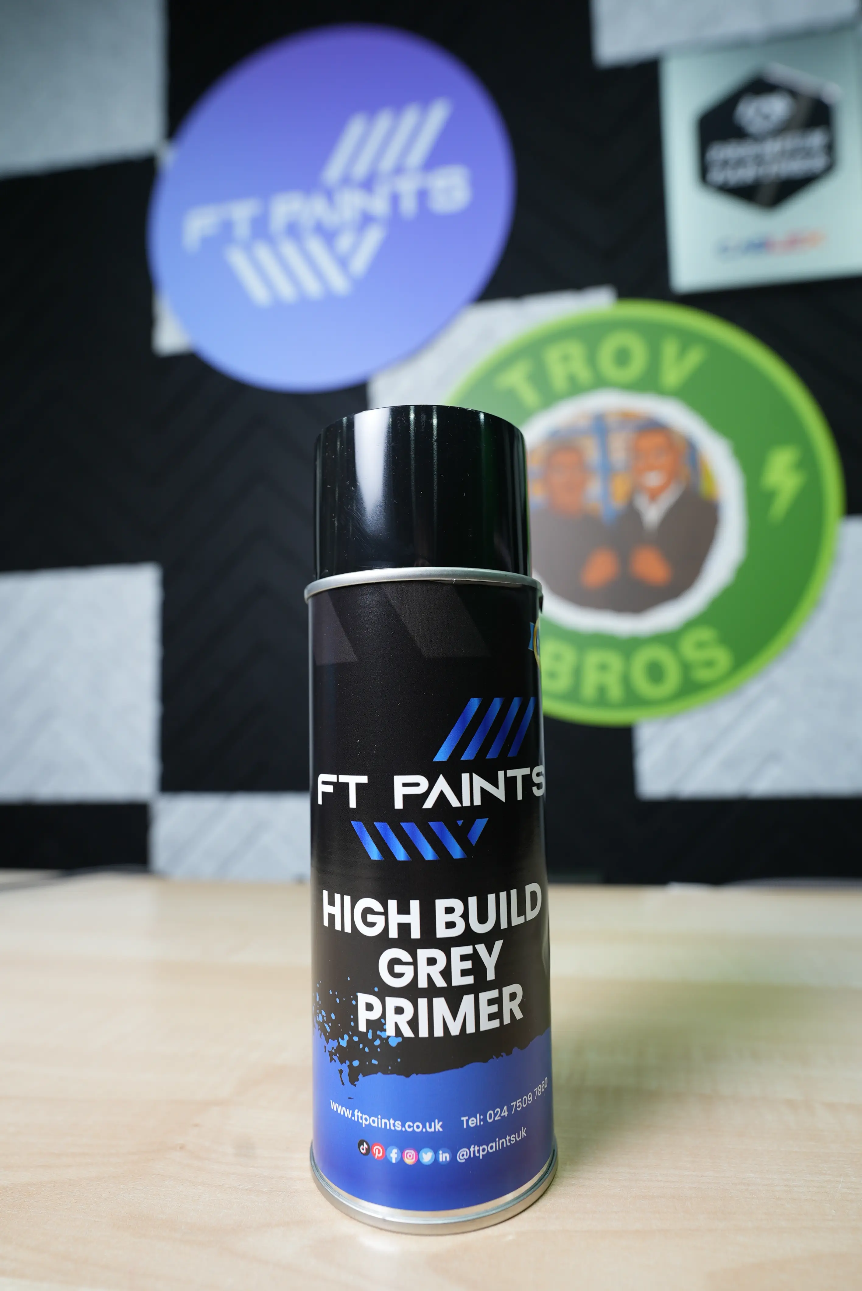 [FTPHBPG400] FT PAINTS LTD - HIGH BUILD ETCH PRIMER GREY (400ML)