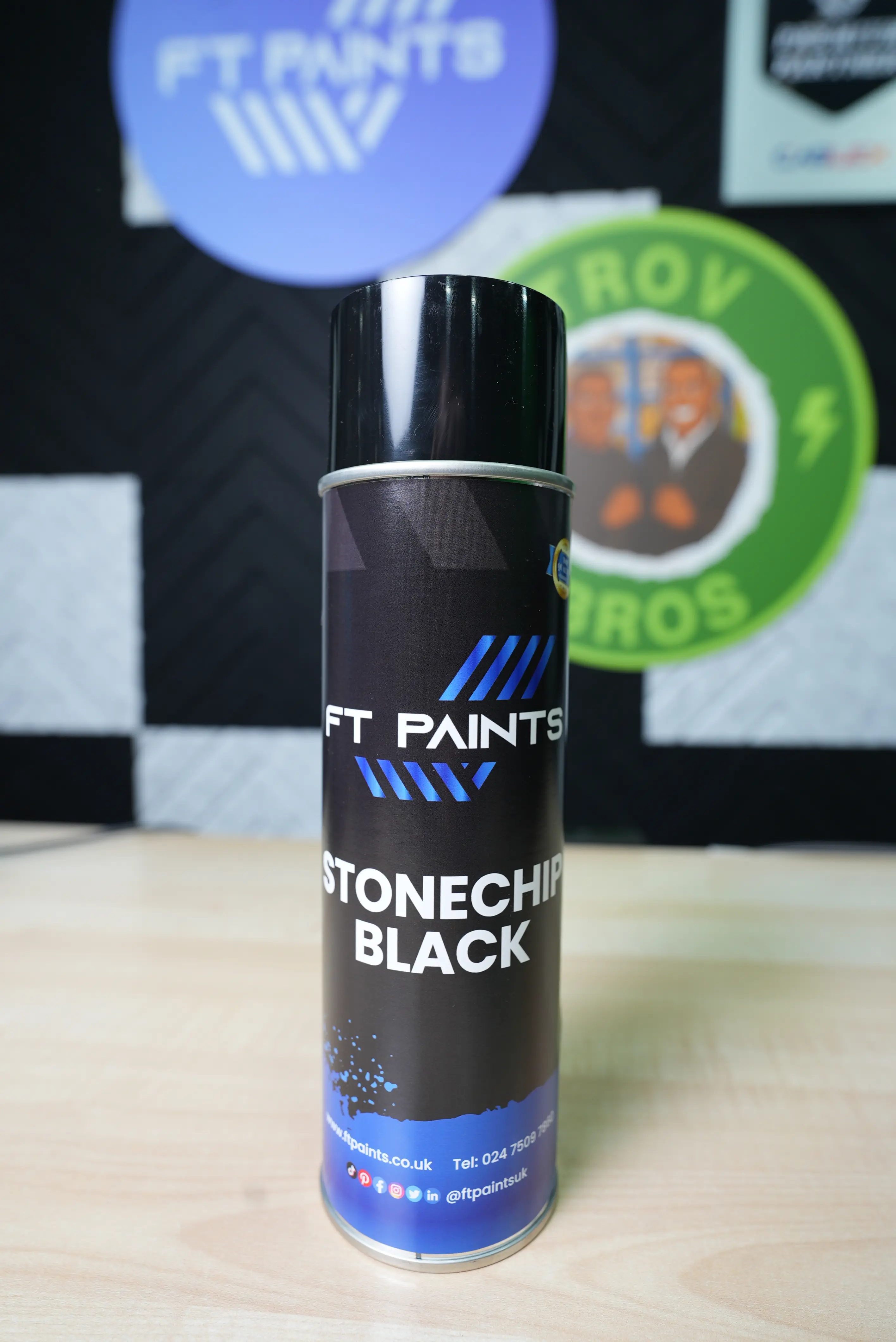 [FTPSCB500] FT PAINTS LTD - STONECHIP BLACK AEROSOL (500ML)