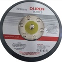 Fast Mover 125mm backing pad with hook & look and 5/16 male thre