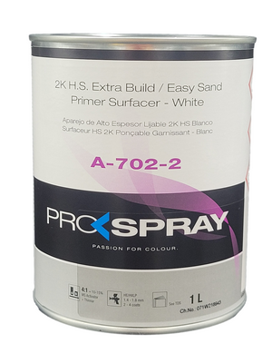 Pro-Spray 1ltr 2K H.S. Extra Build / Easy Sand Primer Surfacer -