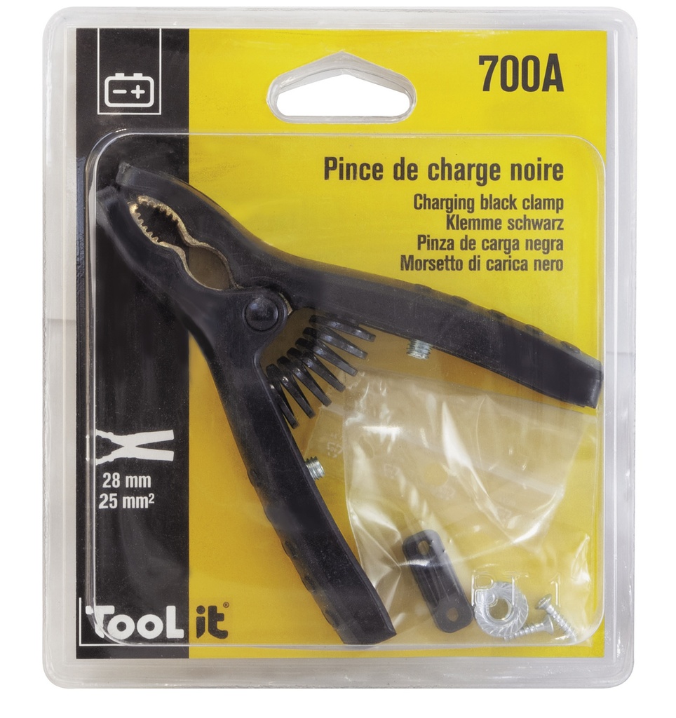 GYS BLACK INSULATED CURVED CLAMP 120A