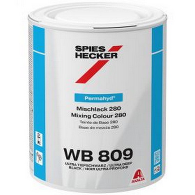1ltr Spies Hecker Permahyd 280 WB809 Ultra Deep Black Tinter (Ea