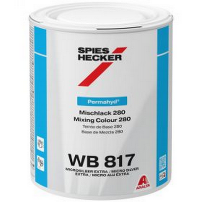 1ltr Spies Hecker Permahyd 280 WB817 Micro Silver Extra Tinter (