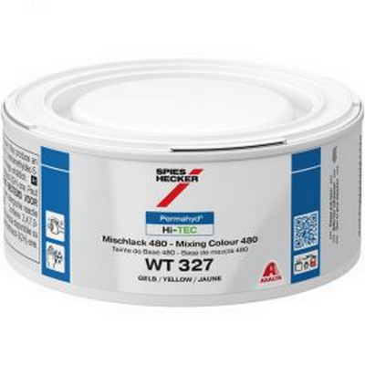250ml Spies Hecker Permahyd Hi-TEC 480 WT327 Yellow Tinter (Each