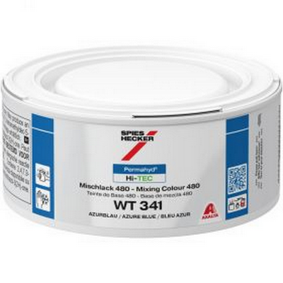 250ml Spies Hecker Permahyd Hi-TEC 480 WT341 Azure Blue Tinter (
