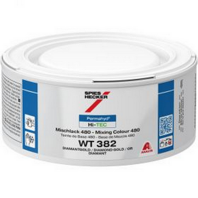 250ml Spies Hecker Permahyd Hi-TEC 480 WT382 Diamond Gold Tinter
