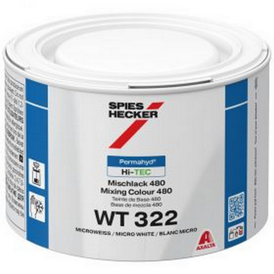 500ml Spies Hecker Permahyd Hi-TEC 480 WT322 Micro White Tinter 