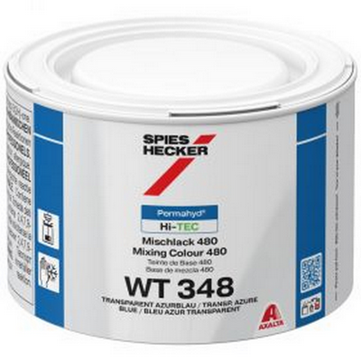 500ml Spies Hecker Permahyd Hi-TEC 480 WT348 Transparent Azure B