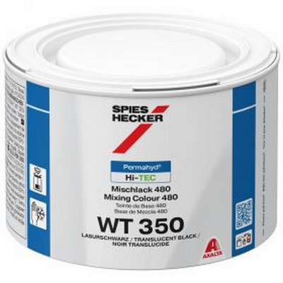 500ml Spies Hecker Permahyd Hi-TEC 480 WT350 Transparent Black T