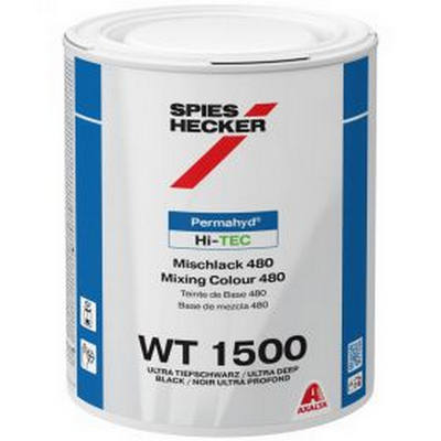 1ltr Spies Hecker Permahyd Hi-TEC 480 WT1500 Ultra Deep Black Ti