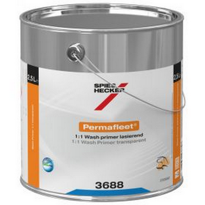 2.5ltr Spies Hecker 3688 Permafleet Wash Primer Transparent (Eac