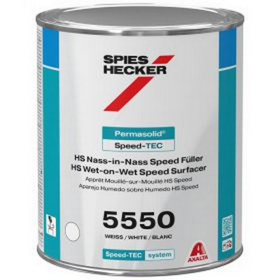 1ltr Spies Hecker 5550 Permasolid Wow Speed Surfacer White (Each