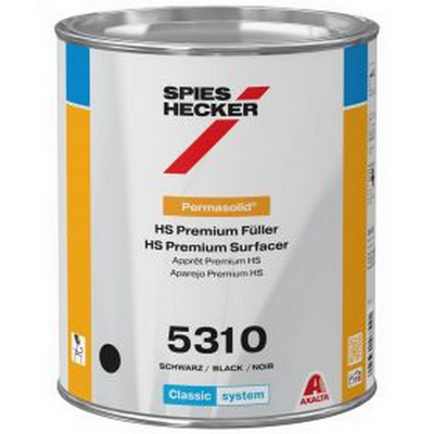 3.5ltr Spies Hecker Permasolid 5310 Black HS Premium Surfacer (E