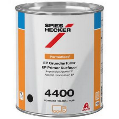 3.5ltr Spies Hecker 4400 Permafleet Ep Primer Surfacer (Black) (