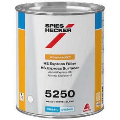 3.5ltr Spies Hecker Permasolid 5250 White HS Express Surfacer (E