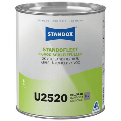3.5ltr Standox U2520 Standofleet 2K VOC Sanding Filler Light Gre