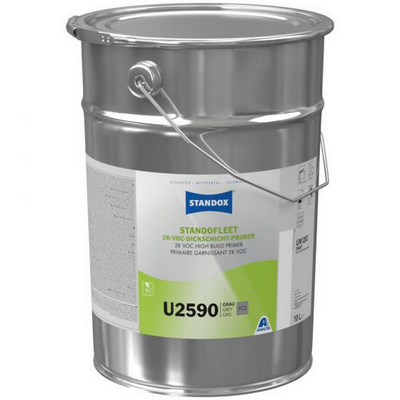 10ltr Standox U2590 Standofleet 2K VOC High Build Primer FC2 Gre