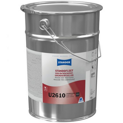 10ltr Standox U2610 Standofleet Primer Very High Build Dark Grey