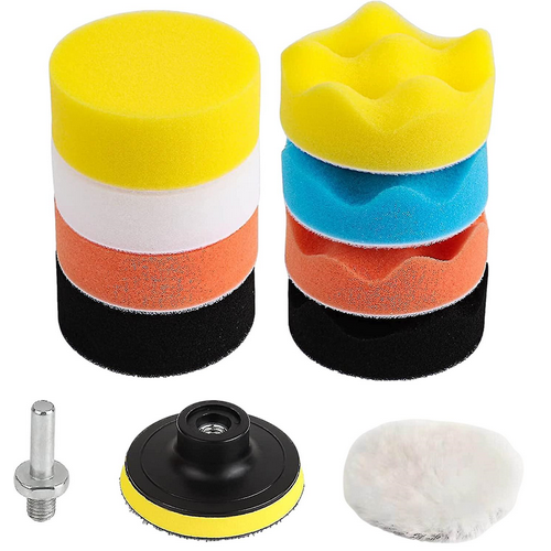 Swiftlon® 3 inch Polishing Pads Inc Drill Attachment (11 pcs)