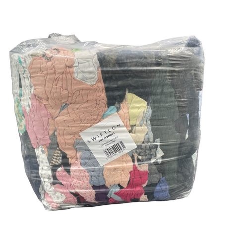 10kg Swiftlon® Bag Cotton Coloured Rags (Each)