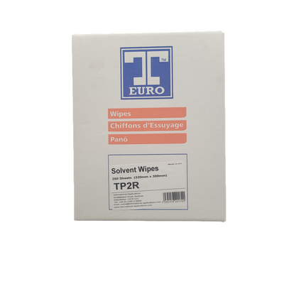 T-Euro Solvent Wipes In Dispenser Box 250 Sheets Per Roll Sheet 