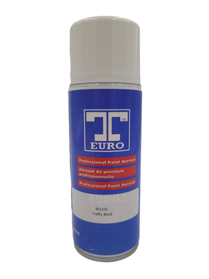 400ml T-Euro Traffic Black Bumper Aerosol (Each)