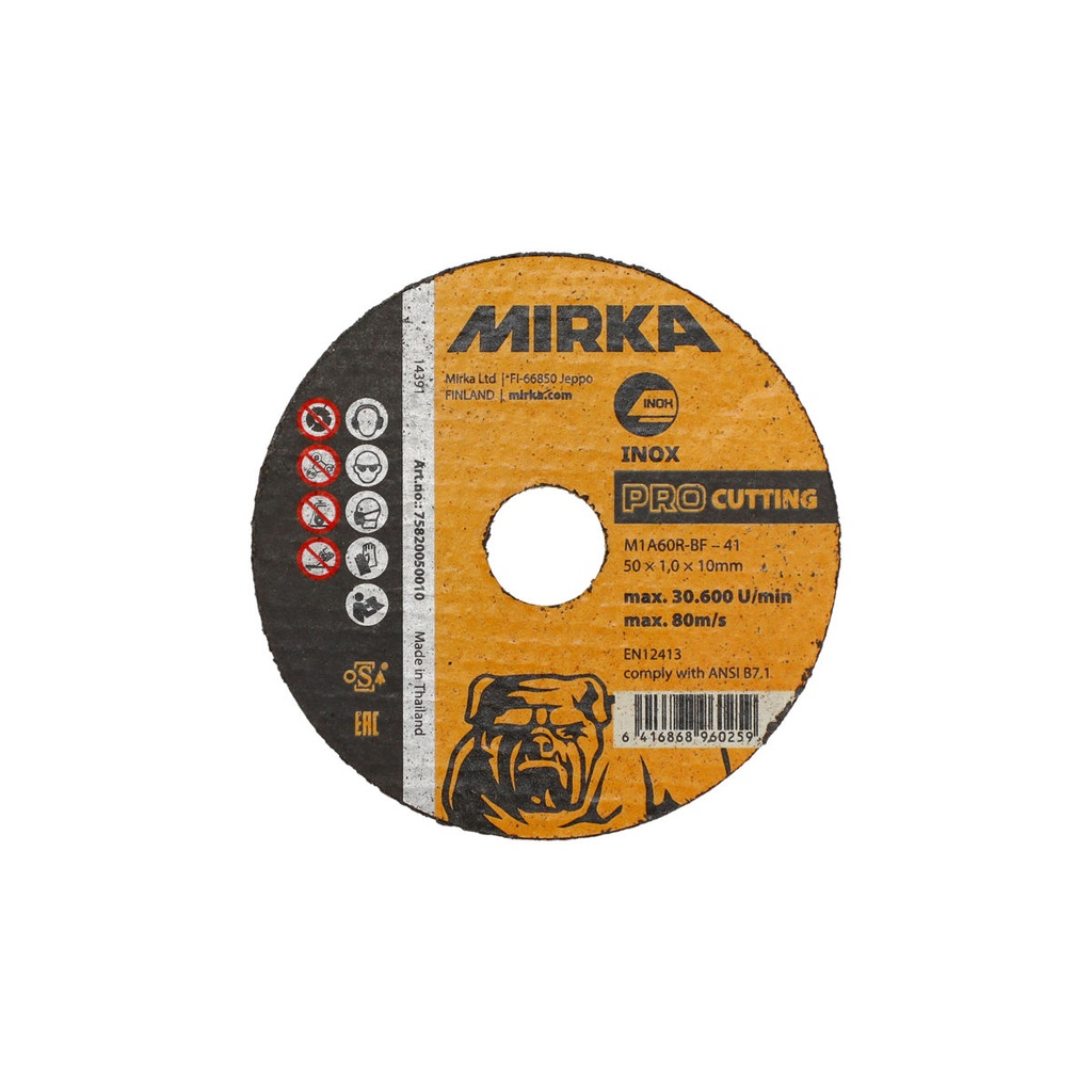 Mirka PRO Cutting 50x1,6x10mm M1A46R-BF Inox