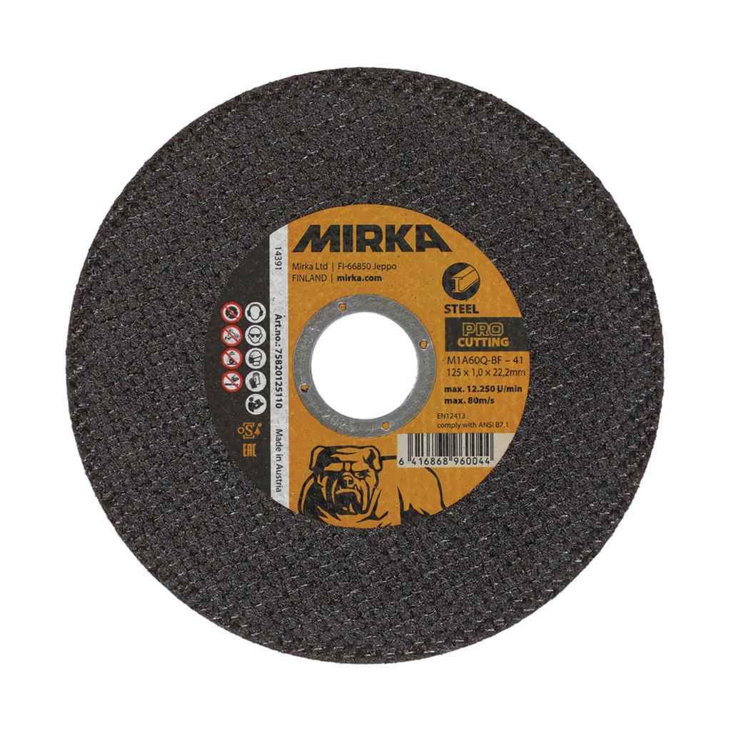 Mirka PRO Cutting 125x2,0x22,2mm M1A30S-BF Steel