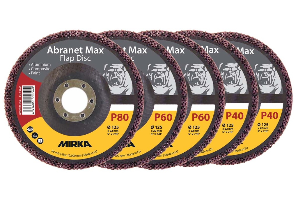 Mirka Abranet Max Flap Disc 125mm Assortment