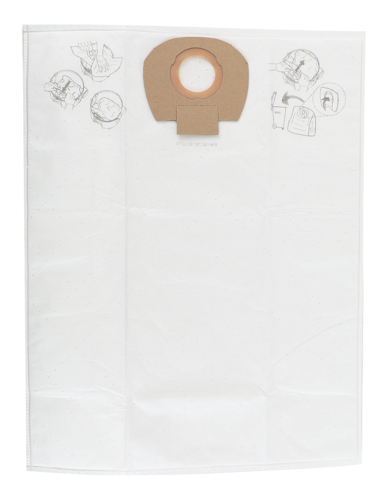 Mirka Dustbag Fleece for DE 1025, 1125 L, 5/Pack