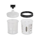 Mirka Paint Cup System 650ml, Filter Lid 125µm, 50/pack