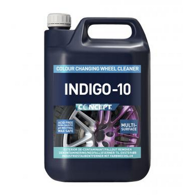 Indigo-10 Wheel Cleaner & Fall-Out Remover 5L (Pk 4)