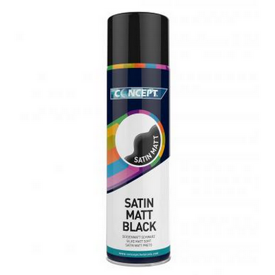 450ml Concept Satin Matt Black Aerosol (Each)