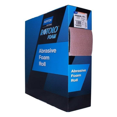 Norton  P1500 115 X 25M Rotolo Abrasive Foam Roll Pro A275 Green