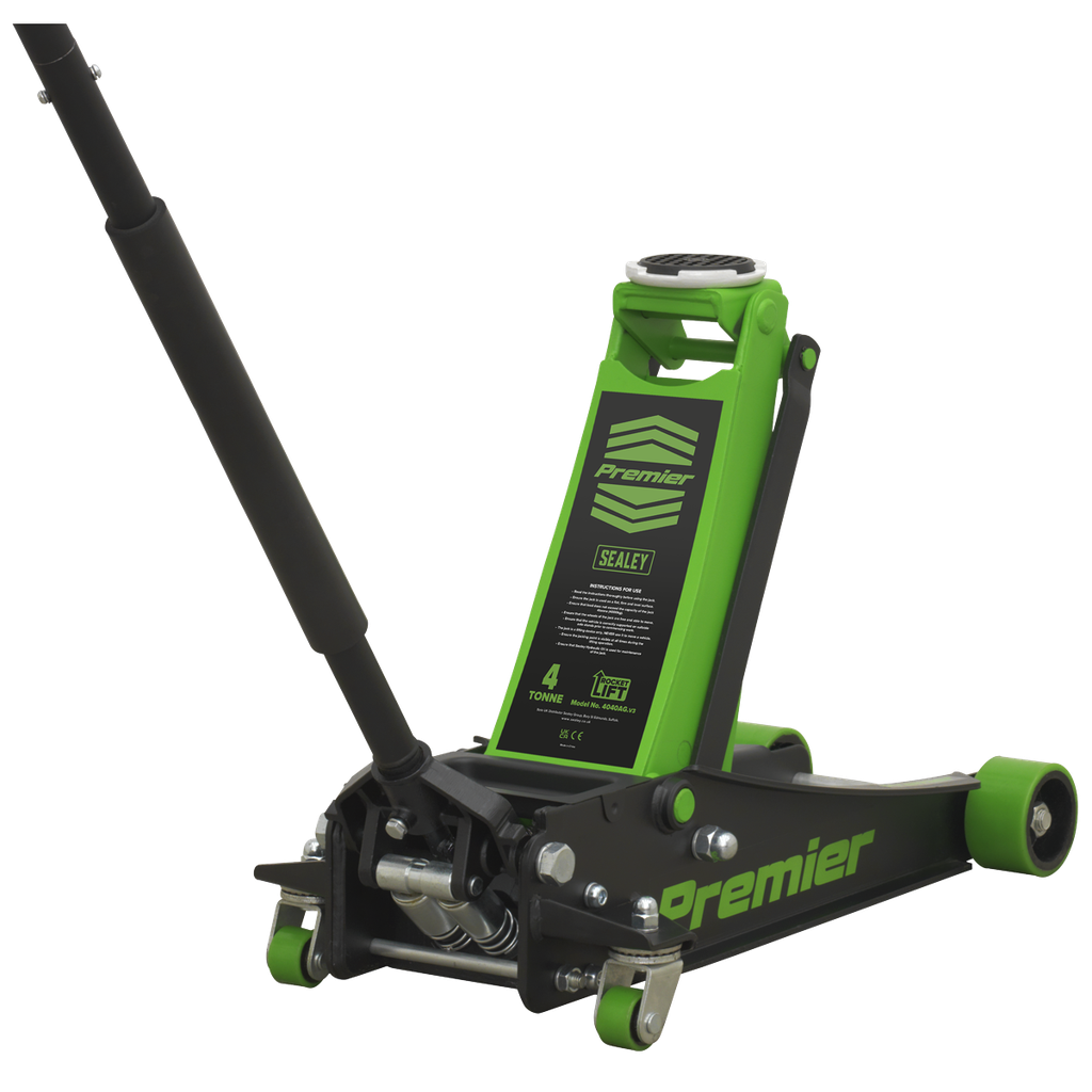 Sealey Premier Low Profile Trolley Jack with Rocket Lift 4 Tonne