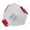 Sealey Valved Fold Flat Mask FFP3 - Pack of 3