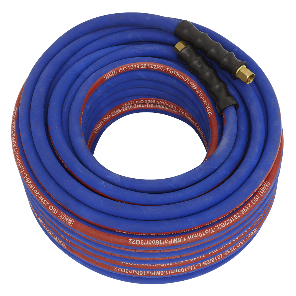 Sealey Extra-Heavy-Duty Air Hose with 1/4"BSP Unions 30m x 10mm