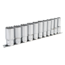 Sealey Premier Imperial Deep Socket Set 3/8"Sq Drive 12-point 11