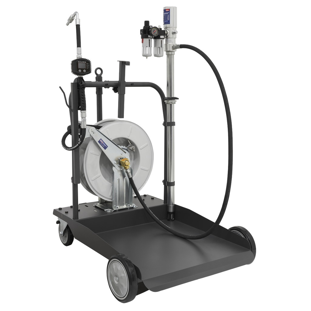 Sealey Air Operated Oil Dispensing System with 10m Retractable H