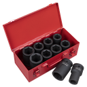Sealey Premier Metric/Imperial Deep Impact Socket Set 1"Sq Drive
